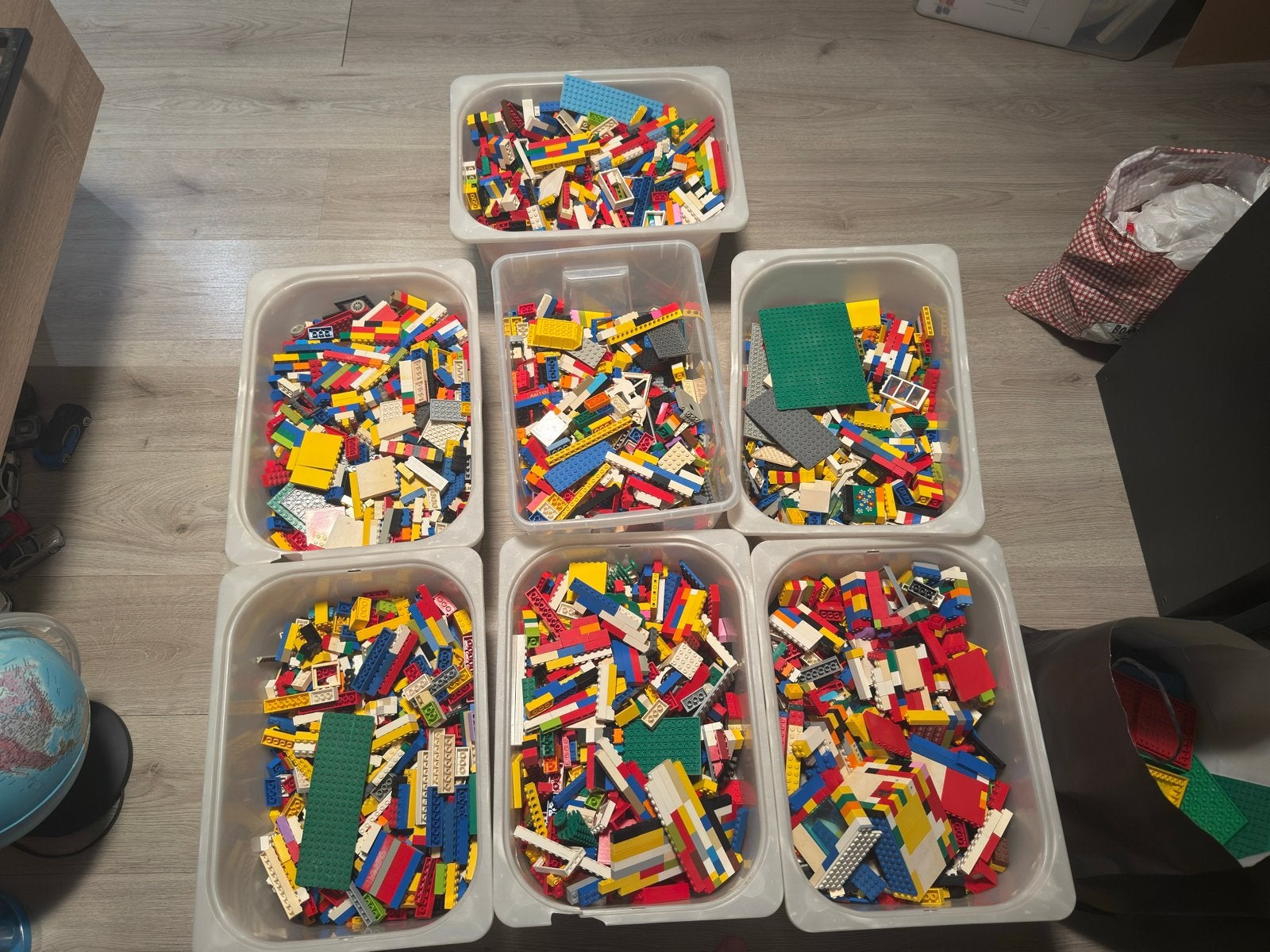 Grote partij LEGO stenen en platen - 32.1 kg, Ophalen, Gebruikt, Losse stenen, Lego