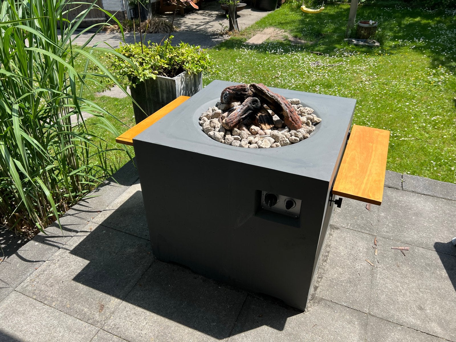 Cocoon Table Vuurtafel Antraciet - Showroommodel, Ophalen, Nieuw, Vuurkorf