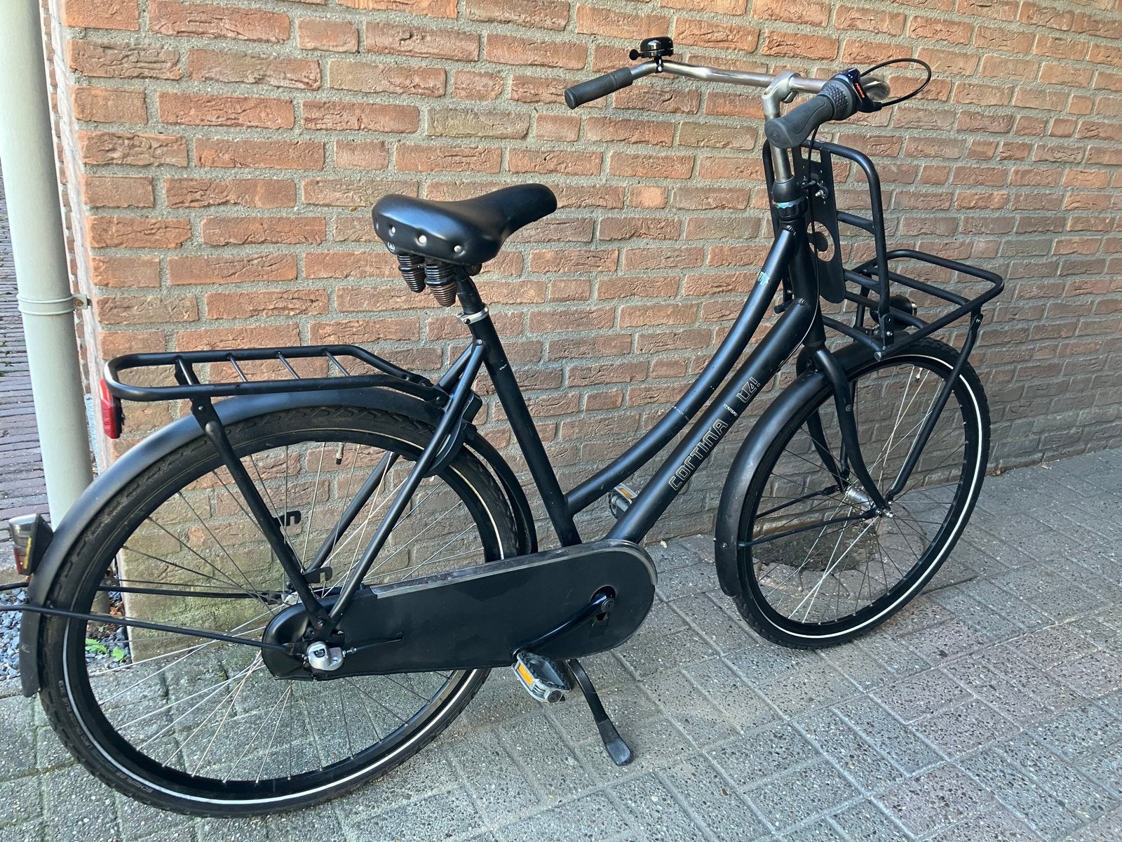 Cortina fiets met voordrager en verlichting, Terugtraprem, Versnellingen, 56 cm of meer, Zo goed als nieuw