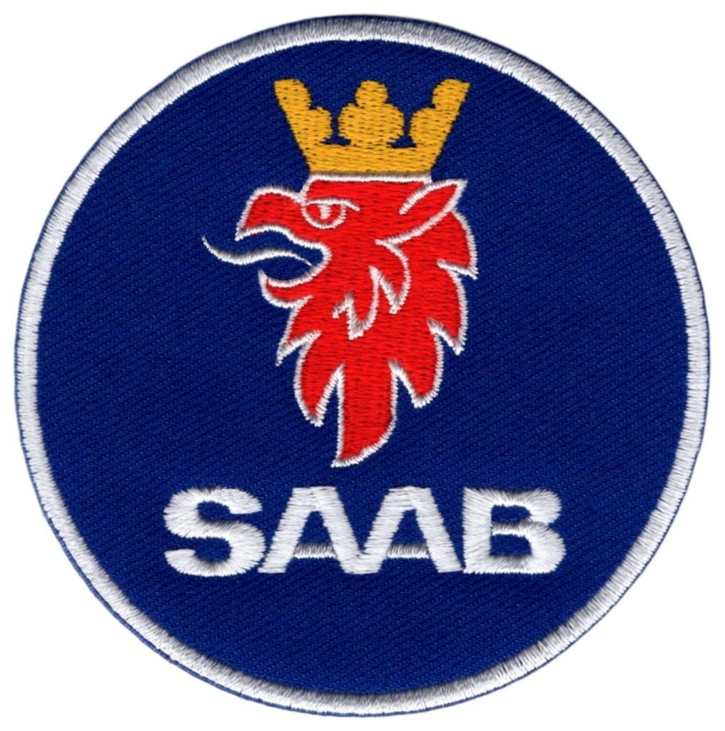 Saab stoffen opstrijk patch embleem #2, Verzenden, Nieuw, Auto's