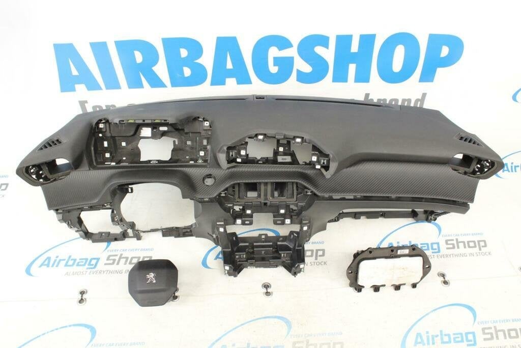 Airbag set - Dashboard met carbon start/stop Peugeot 208, Gebruikt, Ophalen of Verzenden