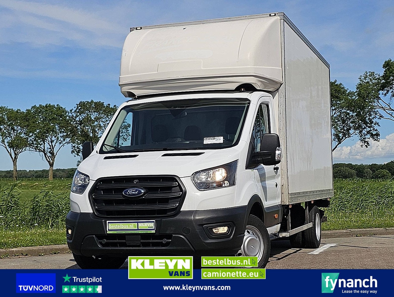 FORD TRANSIT 2.0 bakwagen laadklep!, Auto's, Gebruikt, Euro 6, Wit, Bedrijf