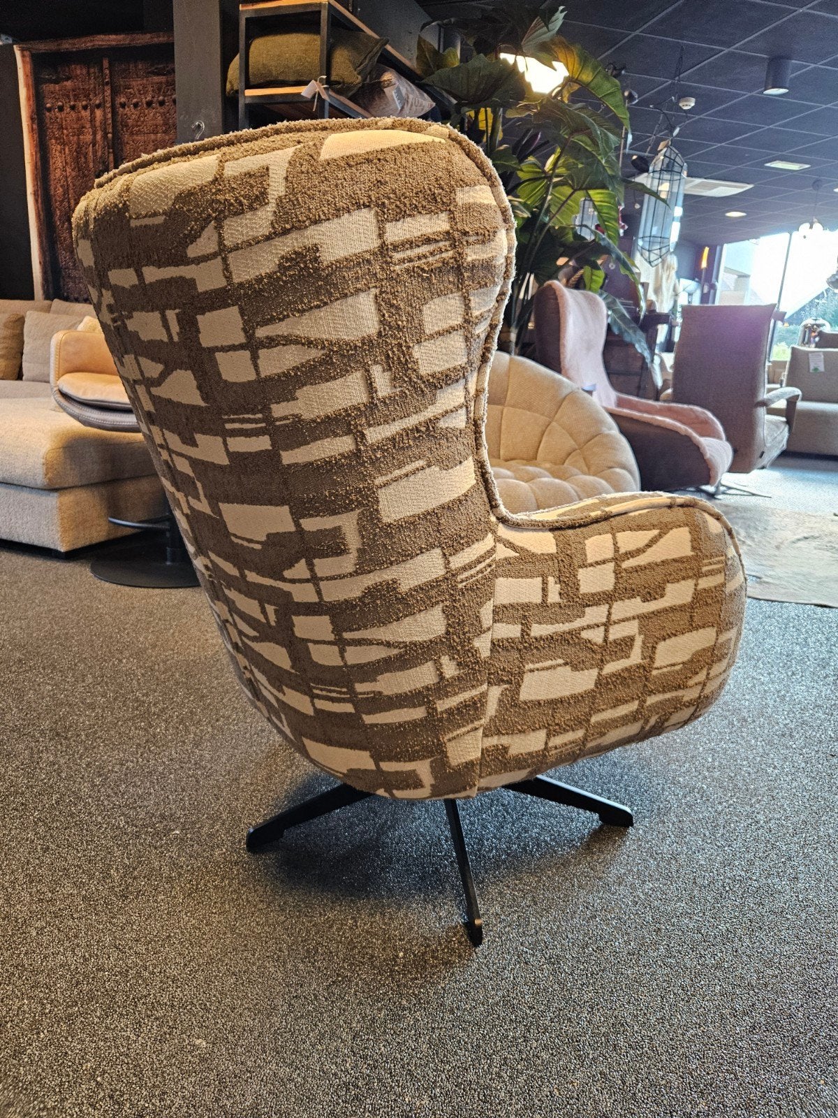 draaifauteuil EMMY, Ophalen of Verzenden, Nieuw, 75 tot 100 cm, Stof