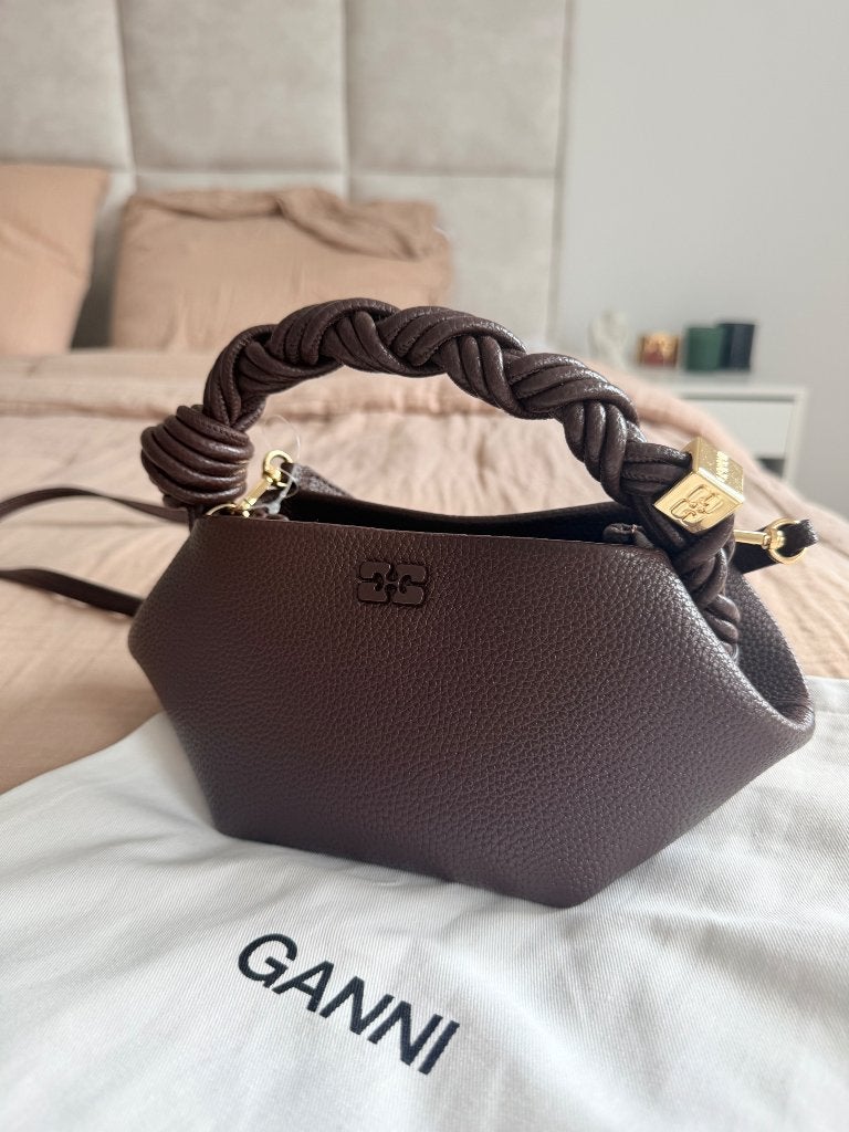 Ganni tasje, Ophalen of Verzenden, Nieuw, Bruin, Handtas