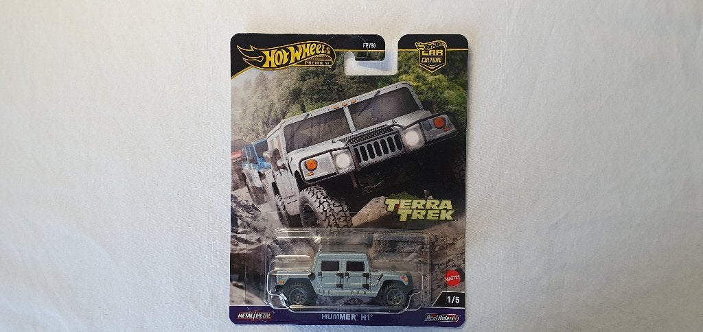 Hot Wheels Premium Hummer H1 mat zilver, Ophalen of Verzenden, Nieuw, Auto