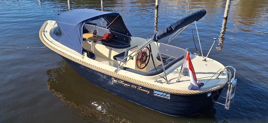 KOMT BINNEN: Oud Huijzer 575 | Suz 20pk EFI | BIMINI, Watersport en Boten, Ophalen, Rondzit, Tender, Zo goed als nieuw