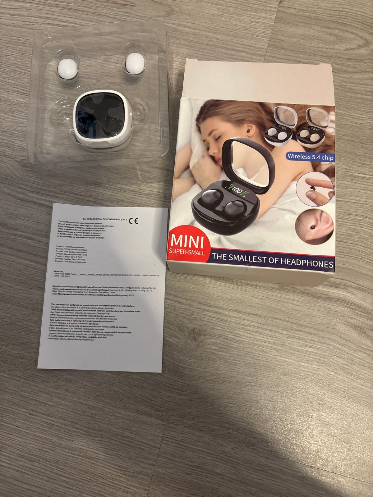 Mini Draadloze Headset - Super Klein en Comfortabel