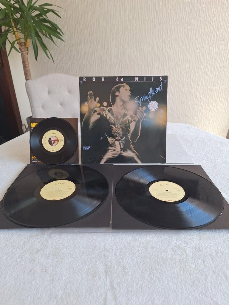 Dubbel LP van  ROB DE NIJS  // SPRINGLEVEND....uit 1982, Cd's en Dvd's, Vinyl | Nederlandstalig, Ophalen of Verzenden, Zo goed als nieuw