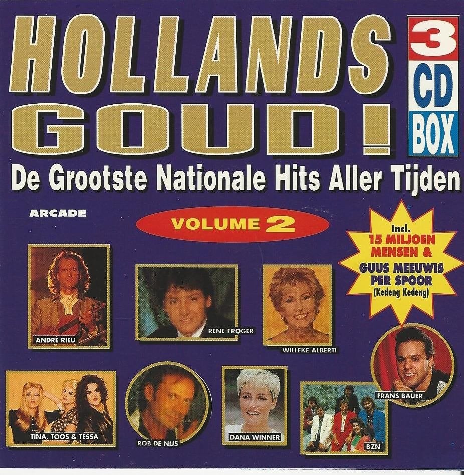 Hollands Goud! Volume 2=3cd BOX oa.Vader Abraham,Kayak= 2,99, Ophalen of Verzenden, Zo goed als nieuw, Levenslied of Smartlap