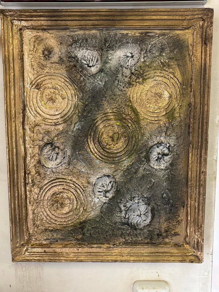 3D Wandkunst 'Oerkracht 01' - Abstracte Textuur Kunst, Ophalen of Verzenden