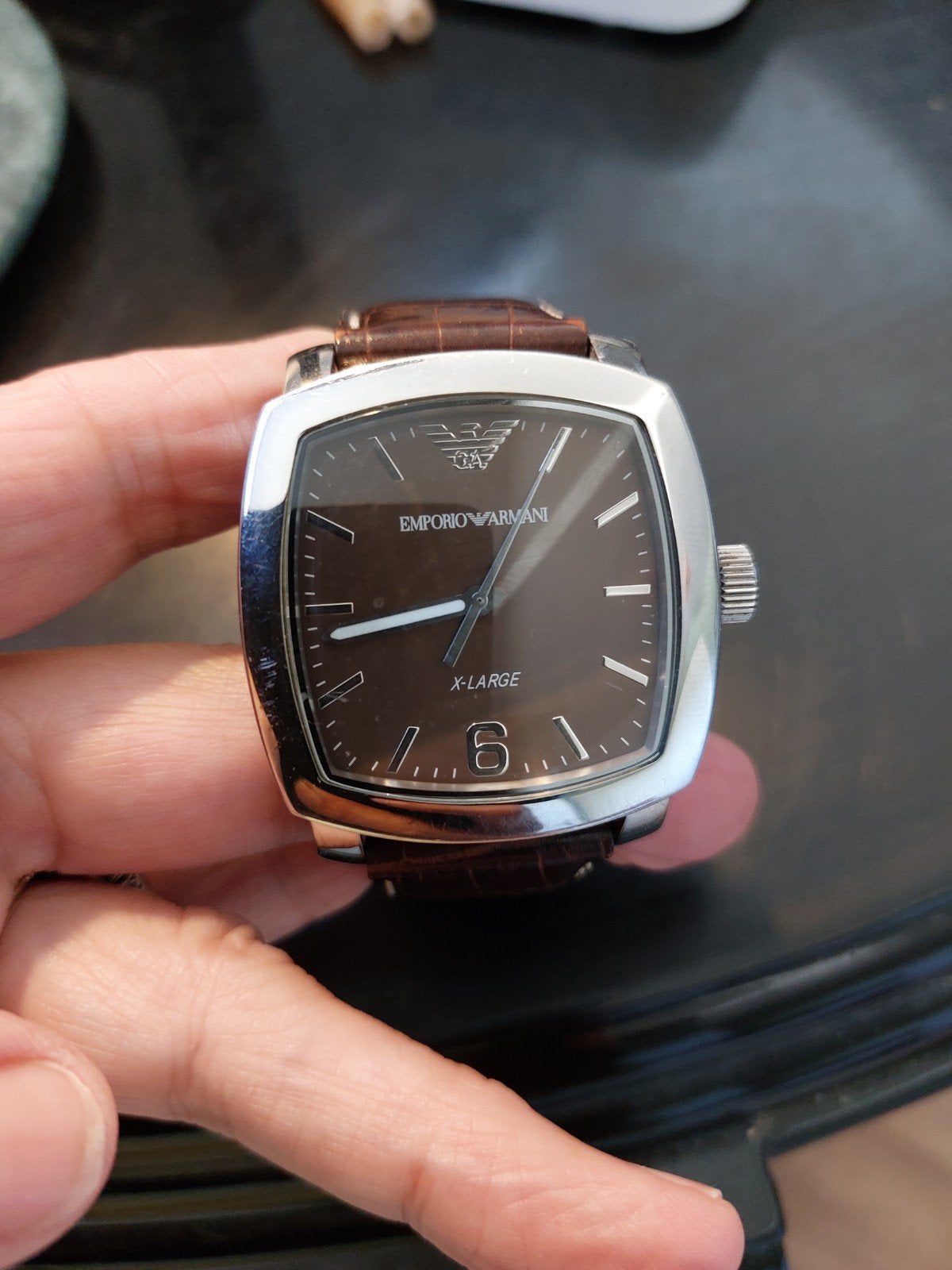 Emporio Armani herenhorloge XXL - Loopt perfect, nieuwe batt, Sieraden, Tassen en Uiterlijk, Horloges | Heren, Overige merken