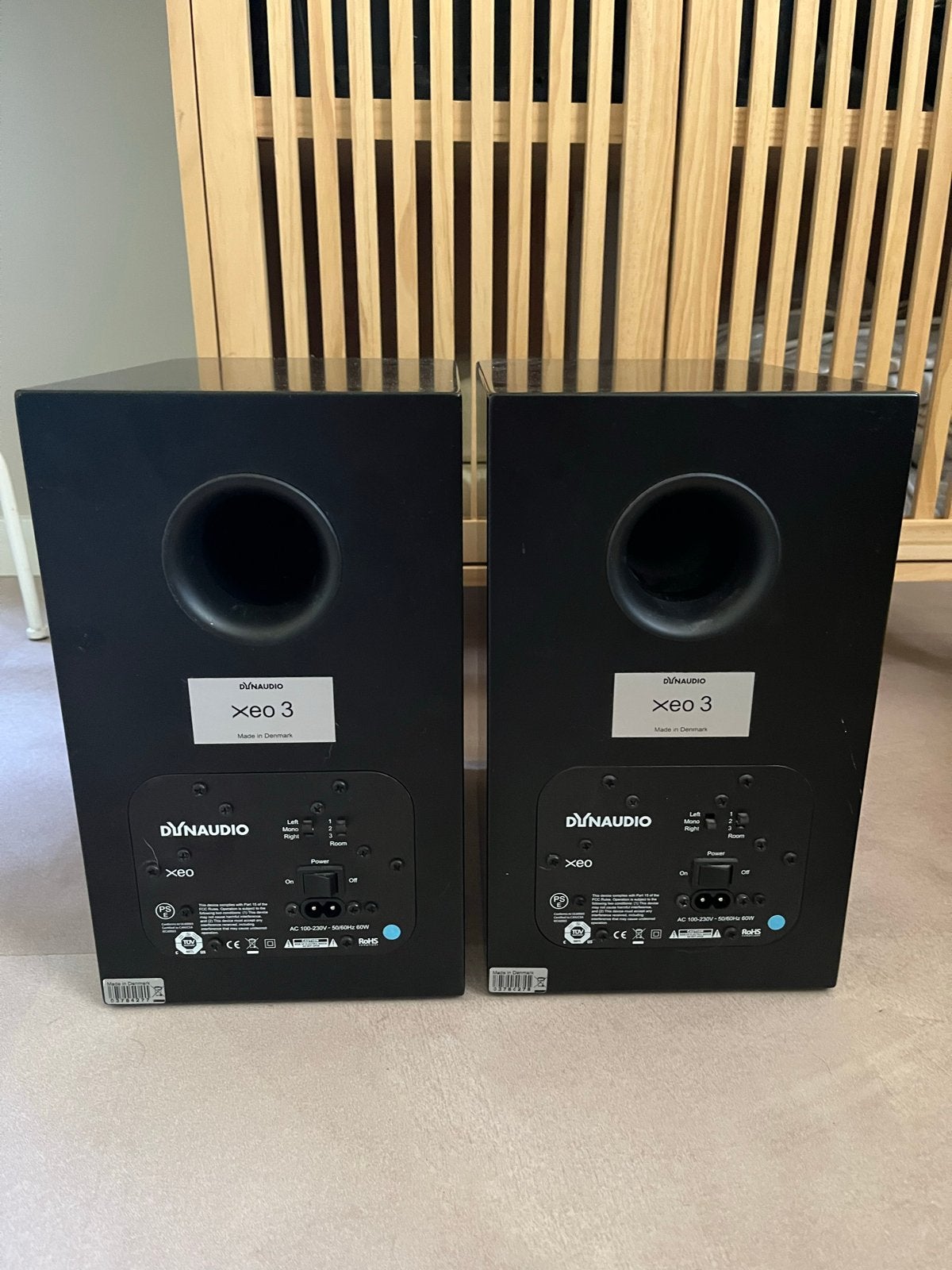 Dynaudio XEO 3 Boekenplank Luidsprekers - Zwart, Gebruikt, AUX-ingang, 60 tot 120 watt, Boekenplank luidspreker