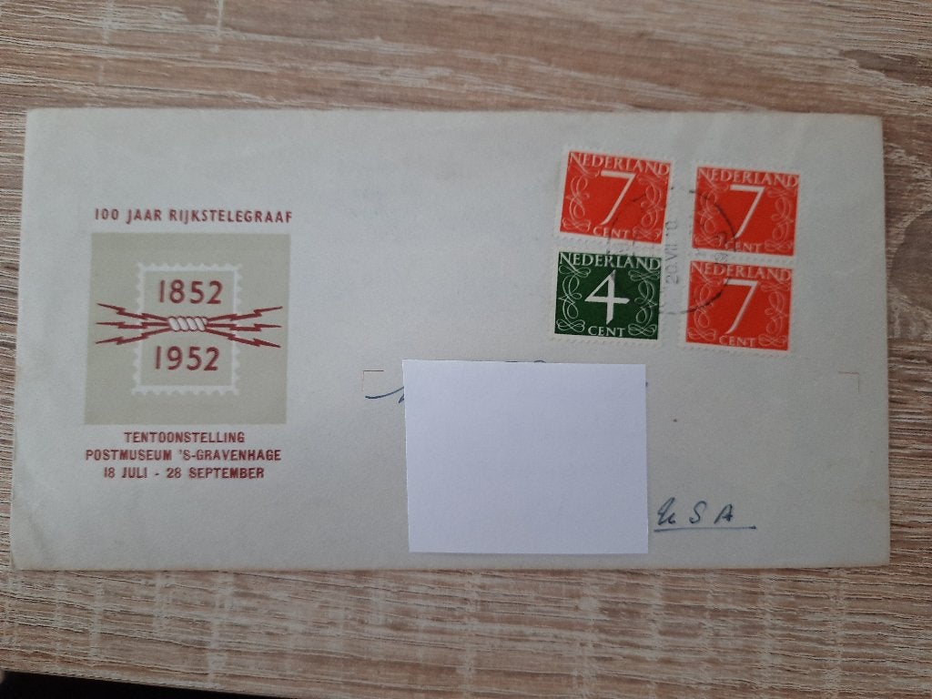 Nederland 2 brieven, Ophalen of Verzenden, Na 1940, Gestempeld