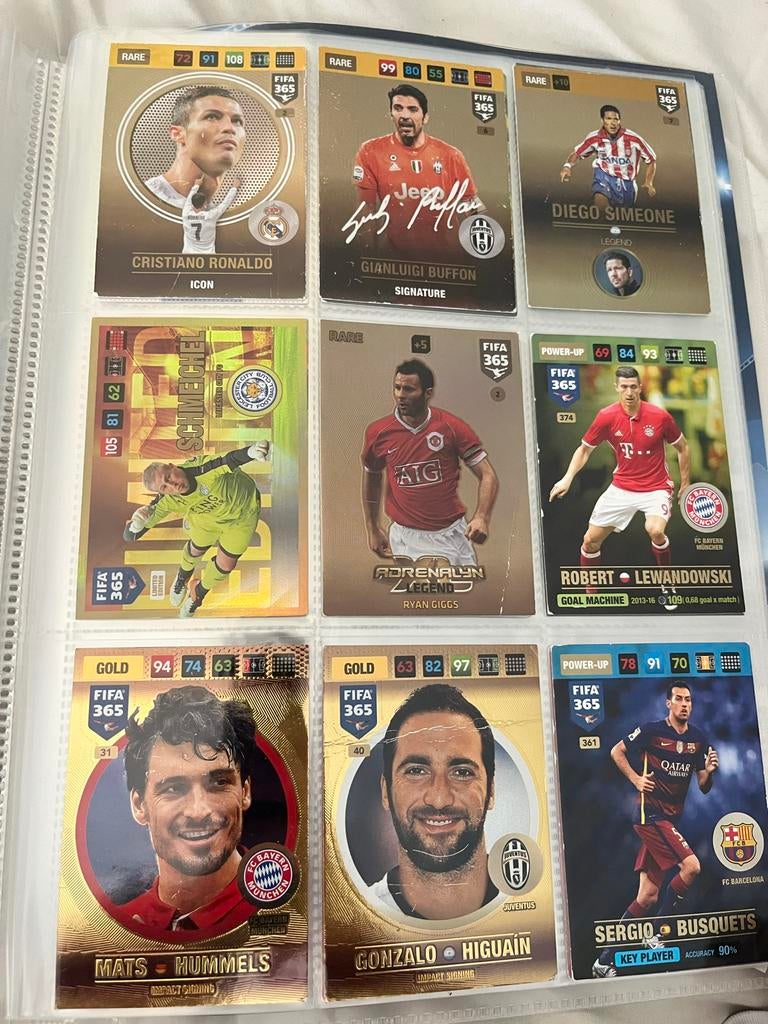 RARE FIFA 365 Adrenalyn XL voetbalplaatjes, Ophalen of Verzenden, Gebruikt, Buitenlandse clubs, Poster, Plaatje of Sticker