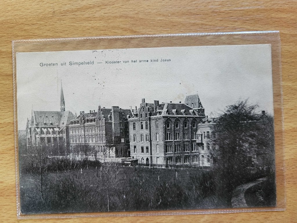ansicht SIMPELVELD Klooster 1909, Verzamelen, Ophalen of Verzenden, Voor 1920, Limburg