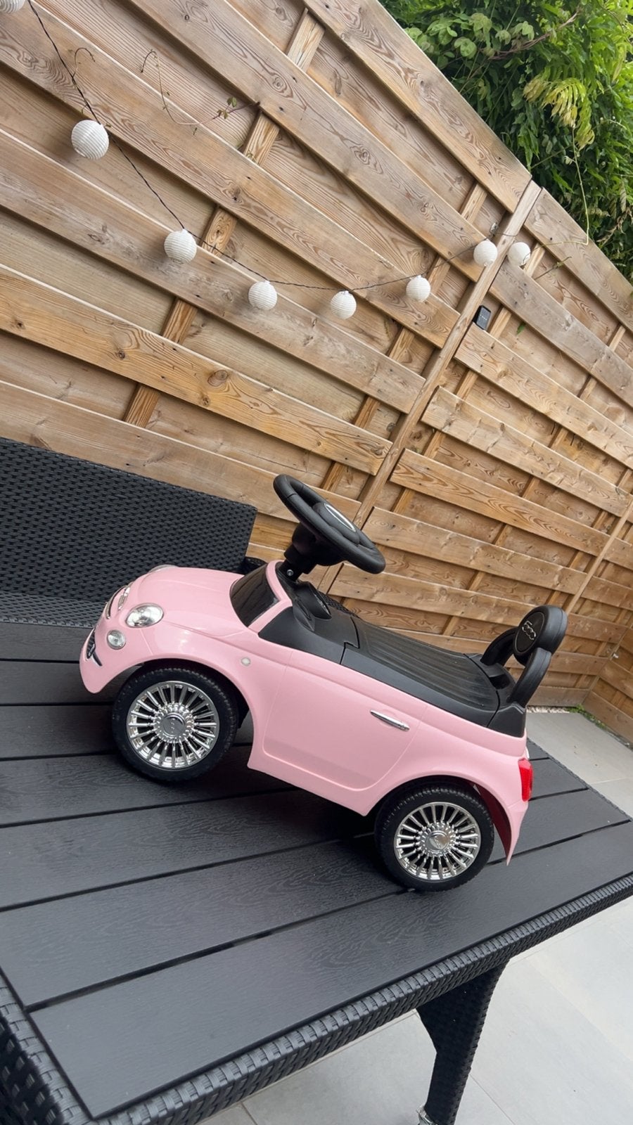 Roze Fiat 500 Loopauto voor Kinderen, Ophalen, Gebruikt, Loopvoertuig