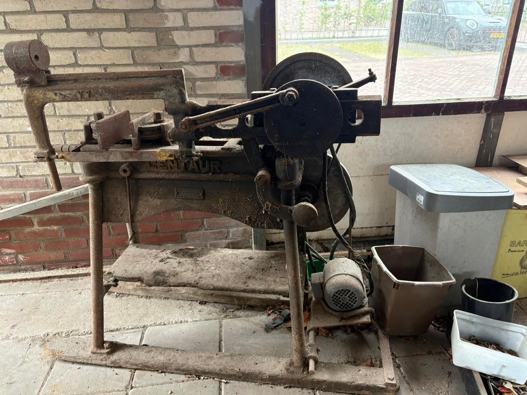 Stokvis & zonen centaur antieke zaagmachine electrische zaag, Ophalen
