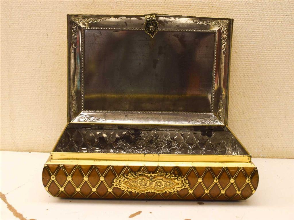 Vintage Blikken Koektrommel 51639, Verzamelen, Blikken, Ophalen of Verzenden, Gebruikt, Koek(jes)