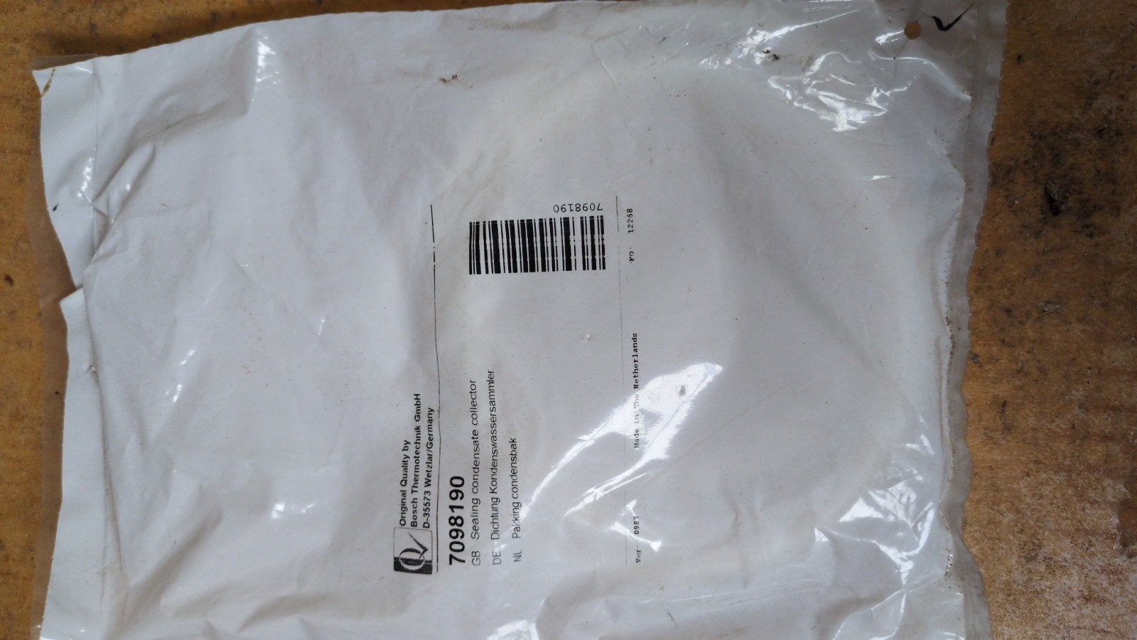 Bosch Siemens 7098190 Afdichting Condensator, Ophalen of Verzenden, Nieuw
