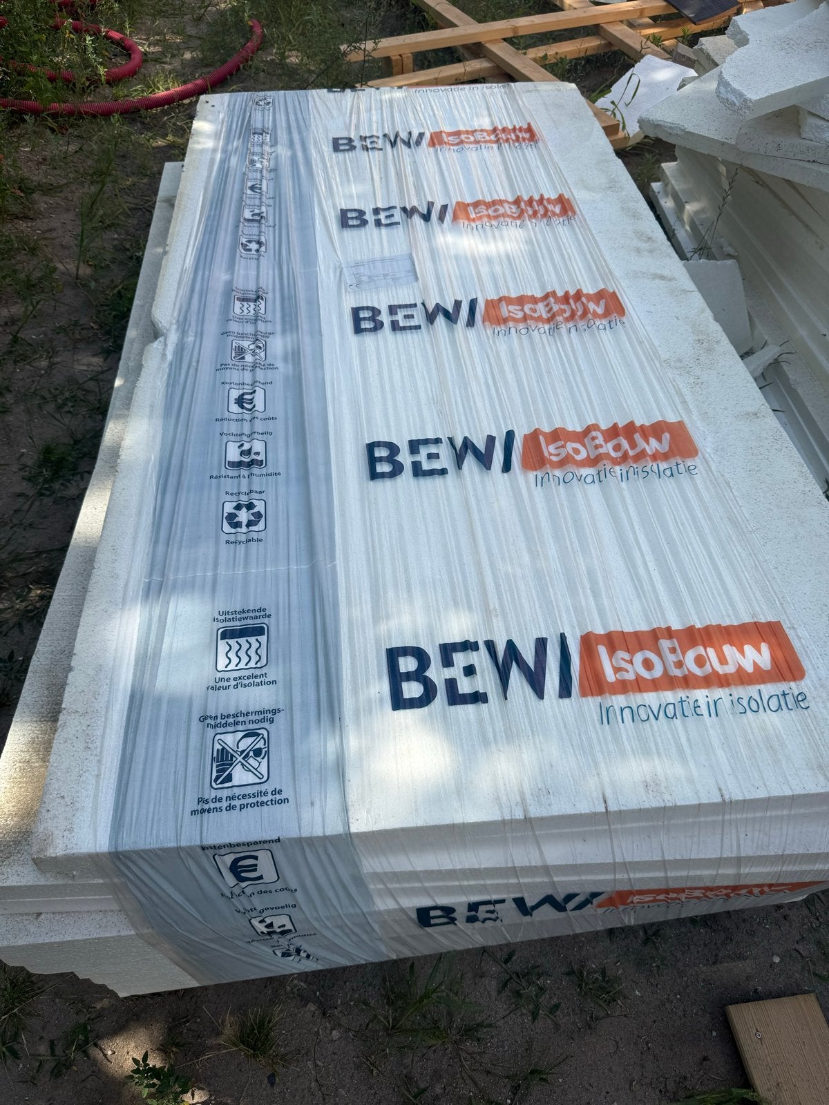 32 EPS 100 isolatieplaten 40mm dik + reststukken, Ophalen, 4 tot 8 cm, Gebruikt, 15 m² of meer