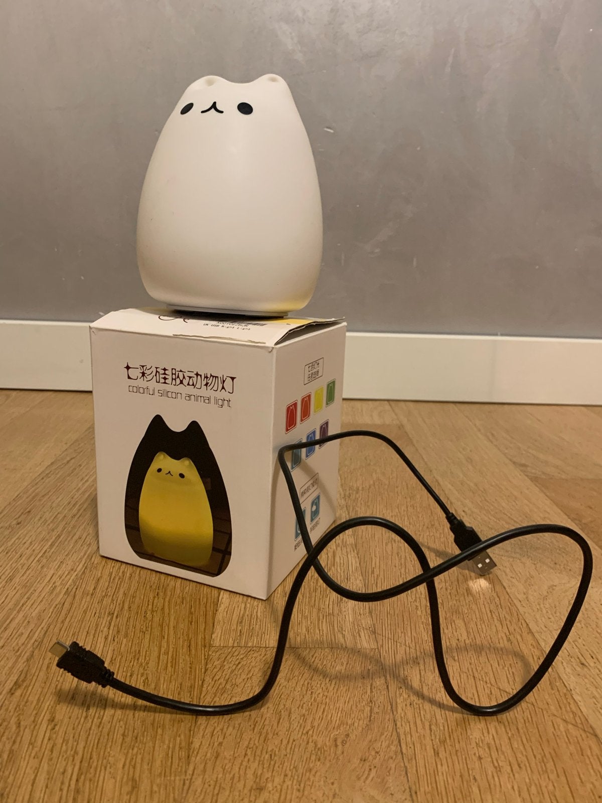 Leuke siliconen kattenlamp met kleurverandering, Overige merken, Kunststof, Meerkleurig, Overige fittingen