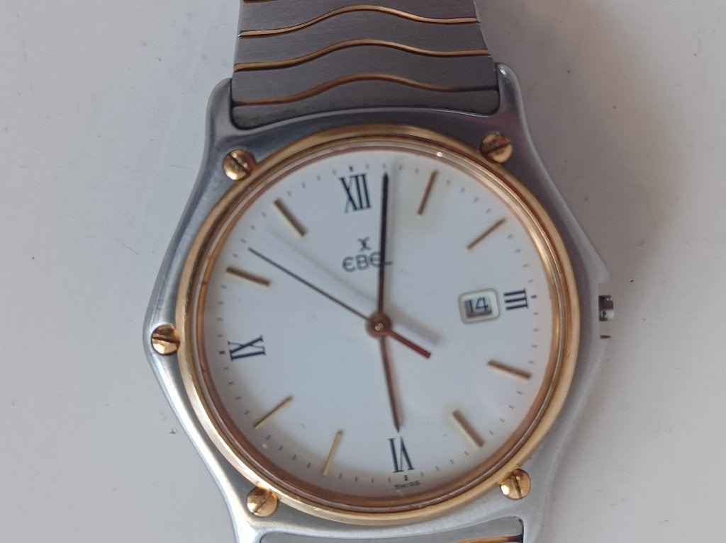 2 X Ebel sport  Classic wave 18k goud staal, Sieraden, Tassen en Uiterlijk, Overige merken, Met bandje, Polshorloge, Goud