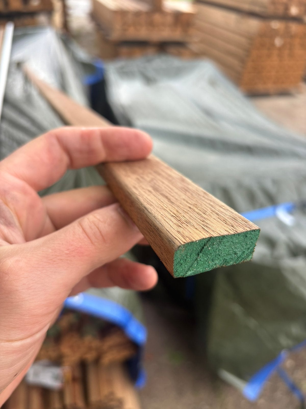 Hardhouten lat / koplat meranti 12x33mm, Doe-het-zelf en Verbouw, Hout en Planken, Ophalen, Minder dan 25 mm, Nieuw, 200 tot 250 cm