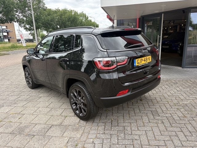 Jeep Compass 1.3T S | Navi | Pano | Cruise | Leer | 77.981 k, Auto's, Jeep, 12 maanden, 4 cilinders, Zwart, Bedrijf