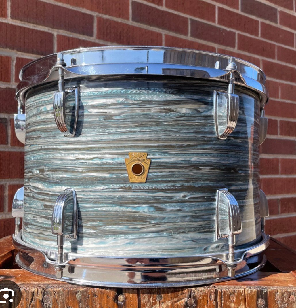 SEARCHING, 12x8“ tom Oyster Blue Pearl, Ophalen of Verzenden, Gebruikt, Ludwig