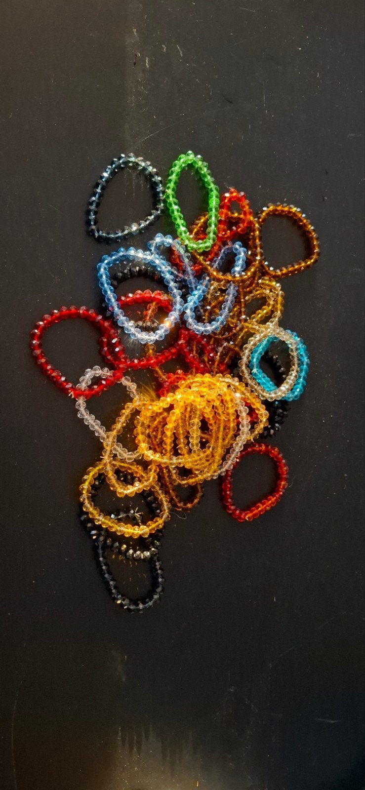 Elastische armbanden partij armband facet, Ophalen of Verzenden, Nieuw, Overige kleuren, Elastiek