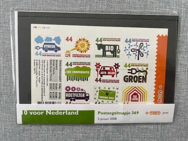 Postzegelmapje PZM369 – 10 voor Nederland 2008 –Januari 2008, Ophalen of Verzenden, Postfris, Overige thema's