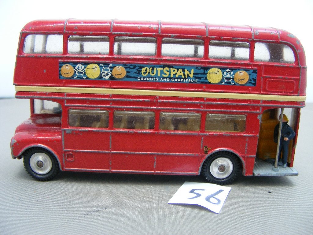 Routemaster doubledecksbus , corgi toys london outspan (56), Ophalen of Verzenden, Gebruikt, Bus of Vrachtwagen