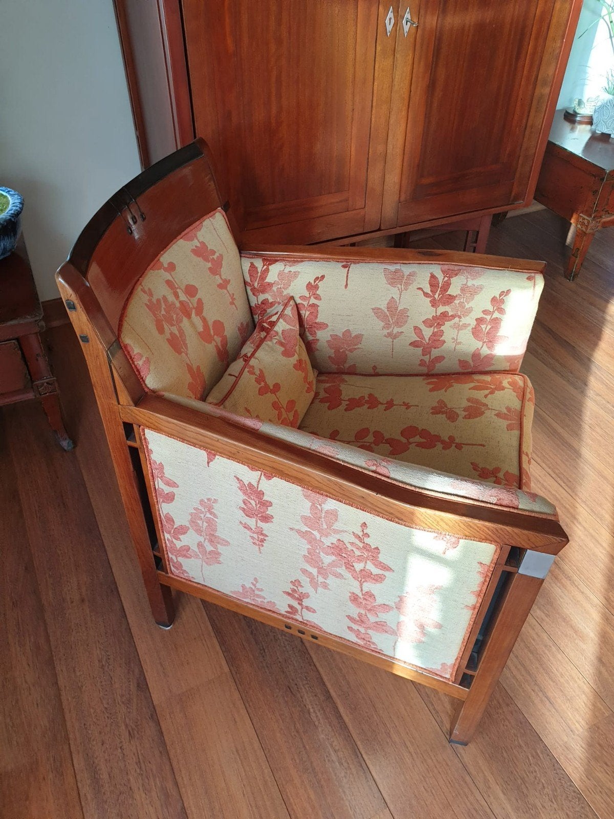 Art Deco Schuitema Fauteuils van Rozenhout en Ebbenhout, Ophalen