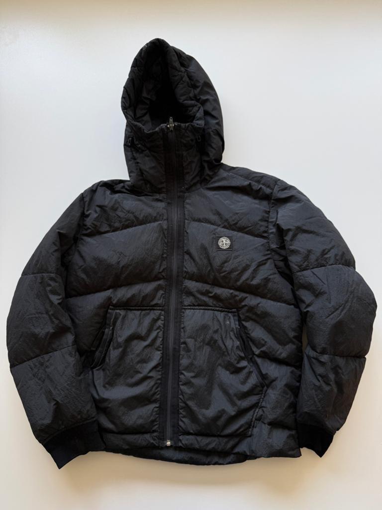 Stone island nylon metal jas s, Ophalen of Verzenden, Gedragen, Maat 46 (S) of kleiner, Zwart
