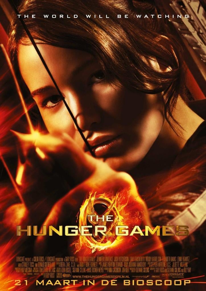 THE   HUNGER   GAMES      filmposter., Verzamelen, Rechthoekig Staand, Verzenden, Nieuw, A1 t/m A3