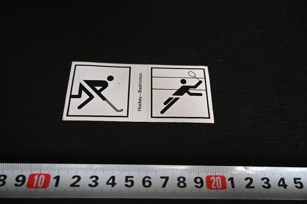 sticker Hansaplast Pictogram Hockey  Badminton, Verzamelen, Ophalen, Zo goed als nieuw