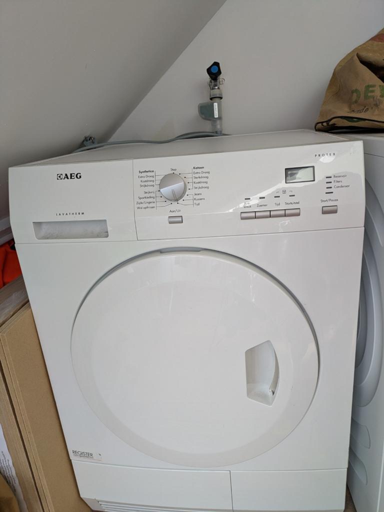 AEG Lavatherm Wasdroger - Condens, Witgoed en Apparatuur, Ophalen, 6 tot 8 kg, Gebruikt, Voorlader