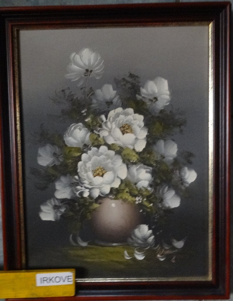 STILLEVEN BLOEMEN IN VAAS * Olieverf in Lijst *, Antiek en Kunst, Kunst | Schilderijen | Klassiek, Doek, Ophalen of Verzenden