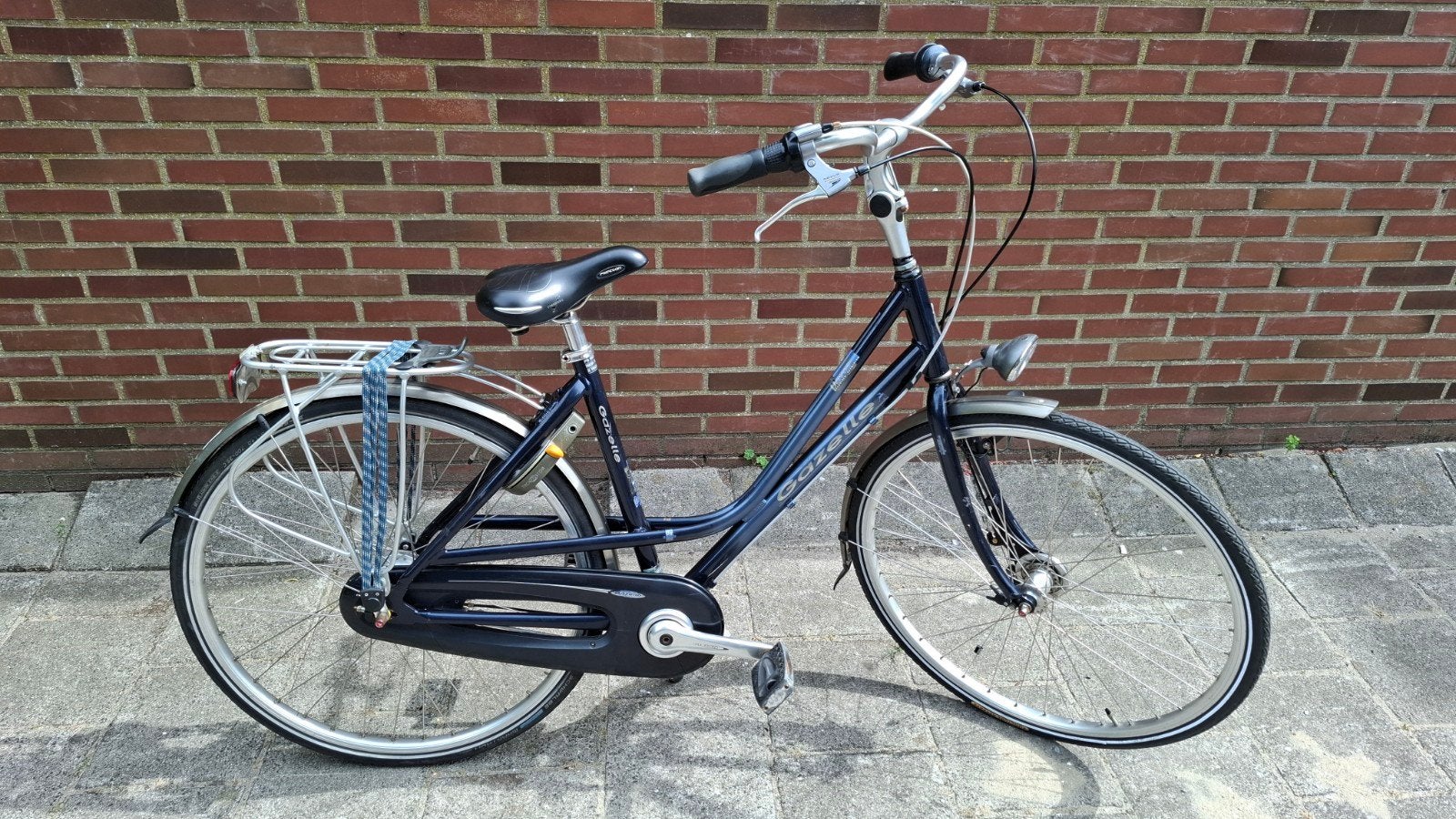 Gazelle Davos damesfiets blauw, framemaat 49 cm, 7 versn., Fietsen en Brommers, Fietsen | Dames | Damesfietsen, Ophalen, Gebruikt