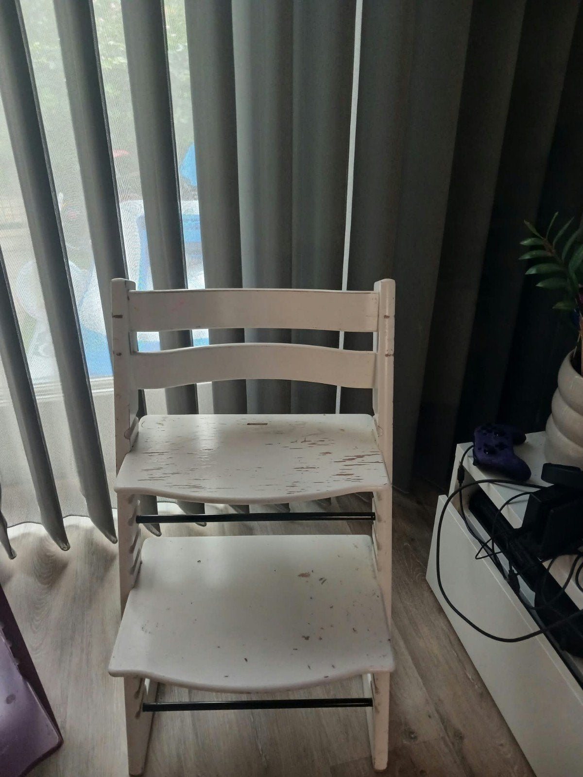 Stokke Tripp Trapp wit, Ophalen, Gebruikt, Meegroeistoel