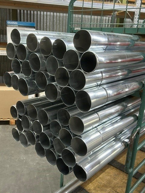 0211. Partij zinken hemelwater buis 80mm, 32x2 mtr. = 64mtr., Ophalen of Verzenden, Nieuw