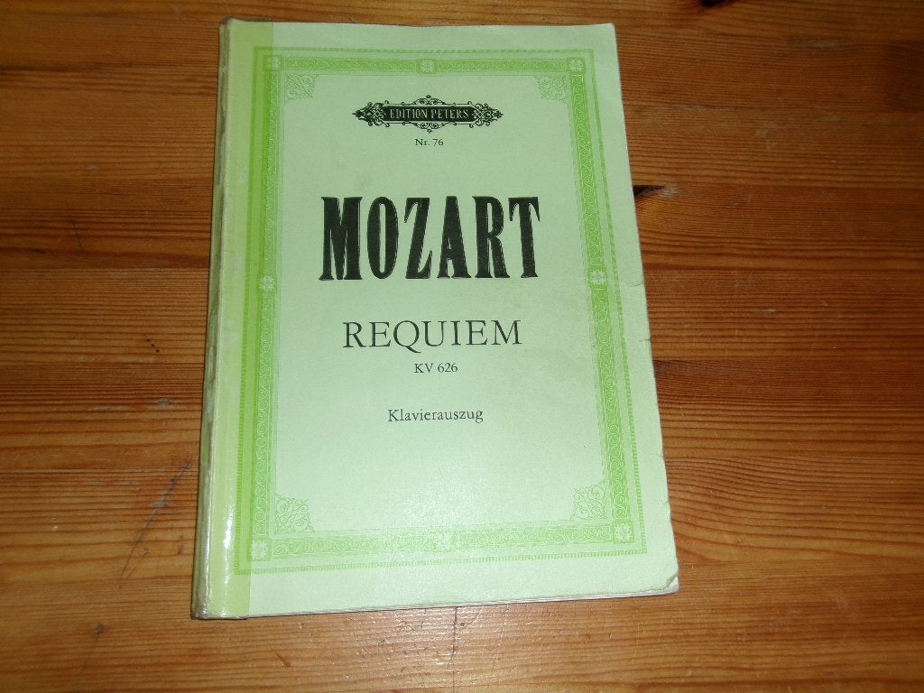Mozart - requiem kv 626 - 6x, Gebruikt, Piano, Klassiek, Ophalen of Verzenden