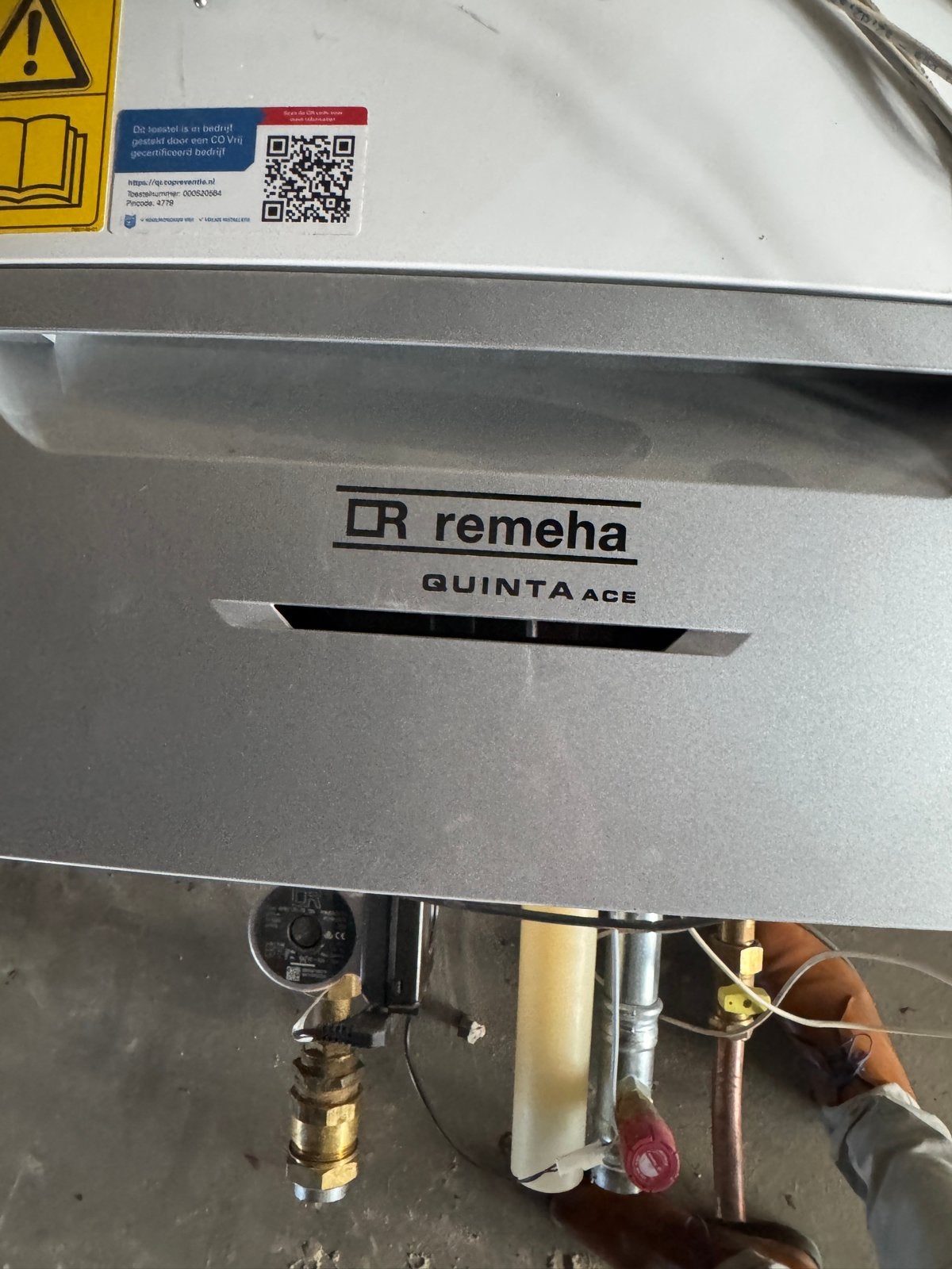 Remeha Quinta Ace 65 HR-ketel - Zo goed als nieuw, Ophalen, 30 tot 80 cm, Hoog rendement (Hr), Cv-ketel of Combi-ketel