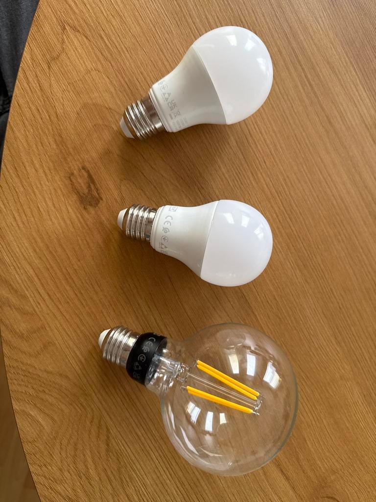 3 IKEA Tradfri lampen: 2 kleur + 1 wit licht, Ophalen, Led-lamp, Minder dan 30 watt, E27 (groot)