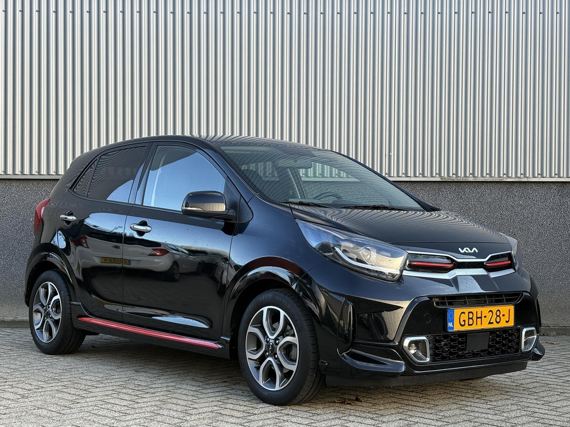 Kia Picanto 1.0 DPi 67pk 4-zits GT-Line | Automatische airco, Auto's, Voorwielaandrijving, Gebruikt, 4 stoelen, Zwart