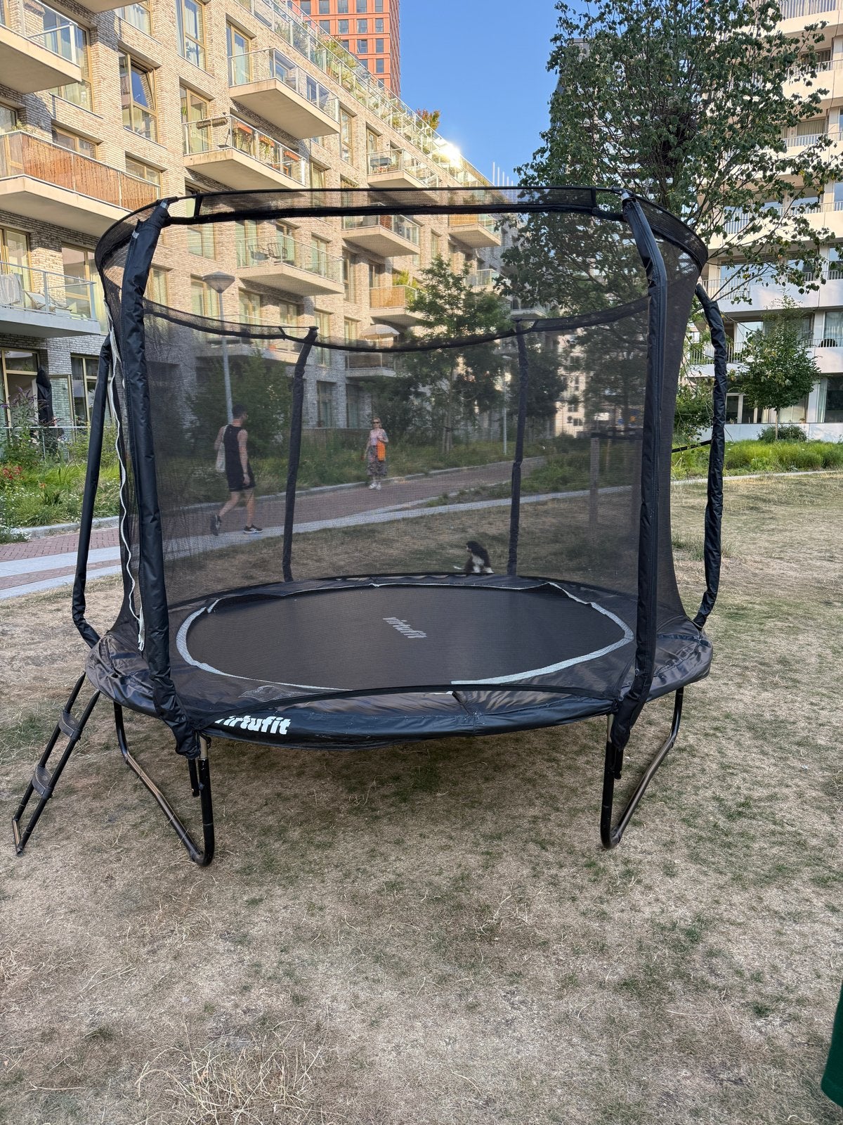 Sporttufit Trampoline met Veiligheidsnet, Ophalen, Gebruikt
