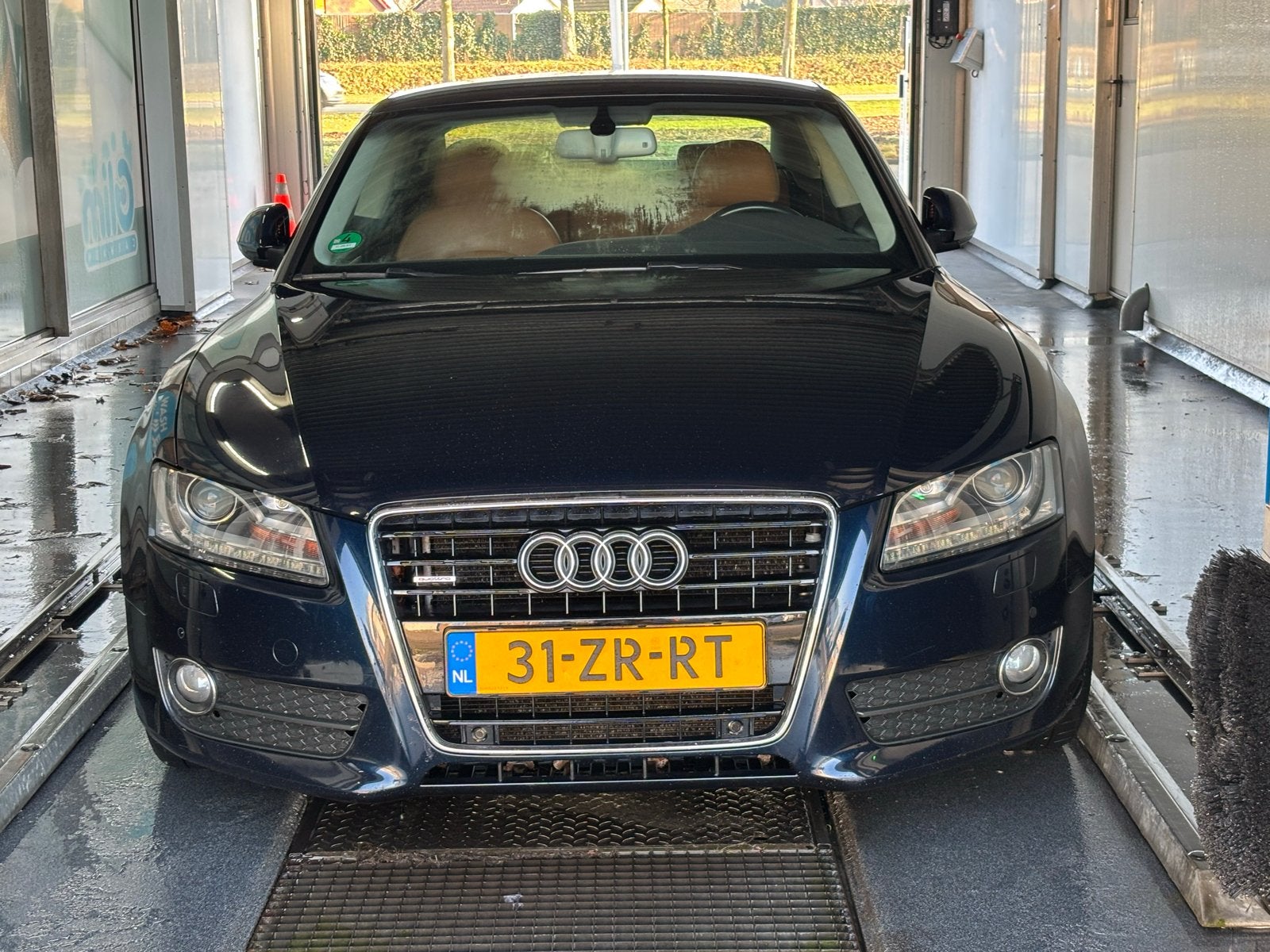 Audi A5 3.2 FSI 195KW Coupe Quattro AUT 2008 Blauw, Auto's, Automaat, Euro 5, Bruin, Vierwielaandrijving