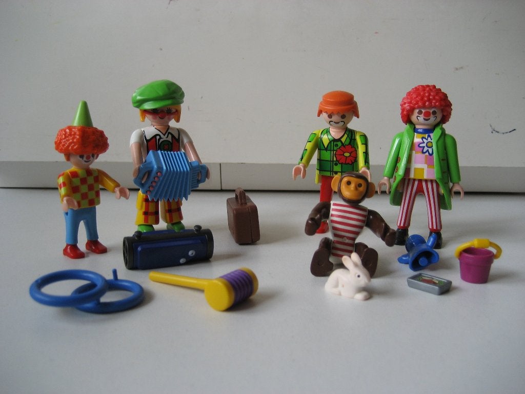 playmobil cliniclowns met speelaapje, Ophalen of Verzenden, Zo goed als nieuw
