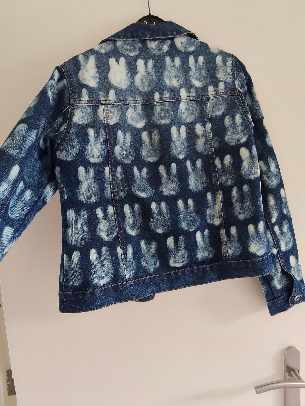 Nijntje miffy spijkerjasje, Zelfgemaakt, Blauw, Maat 42/44 (L), Ophalen of Verzenden
