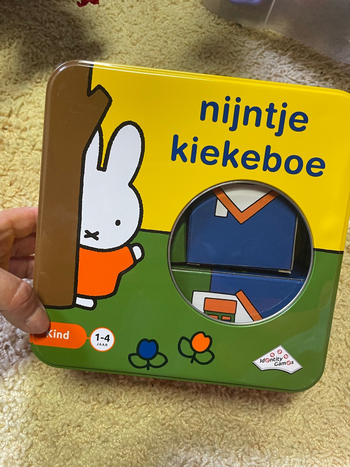 Nijntje kiekeboe spel in blik, Ophalen of Verzenden, Zo goed als nieuw, Overige typen
